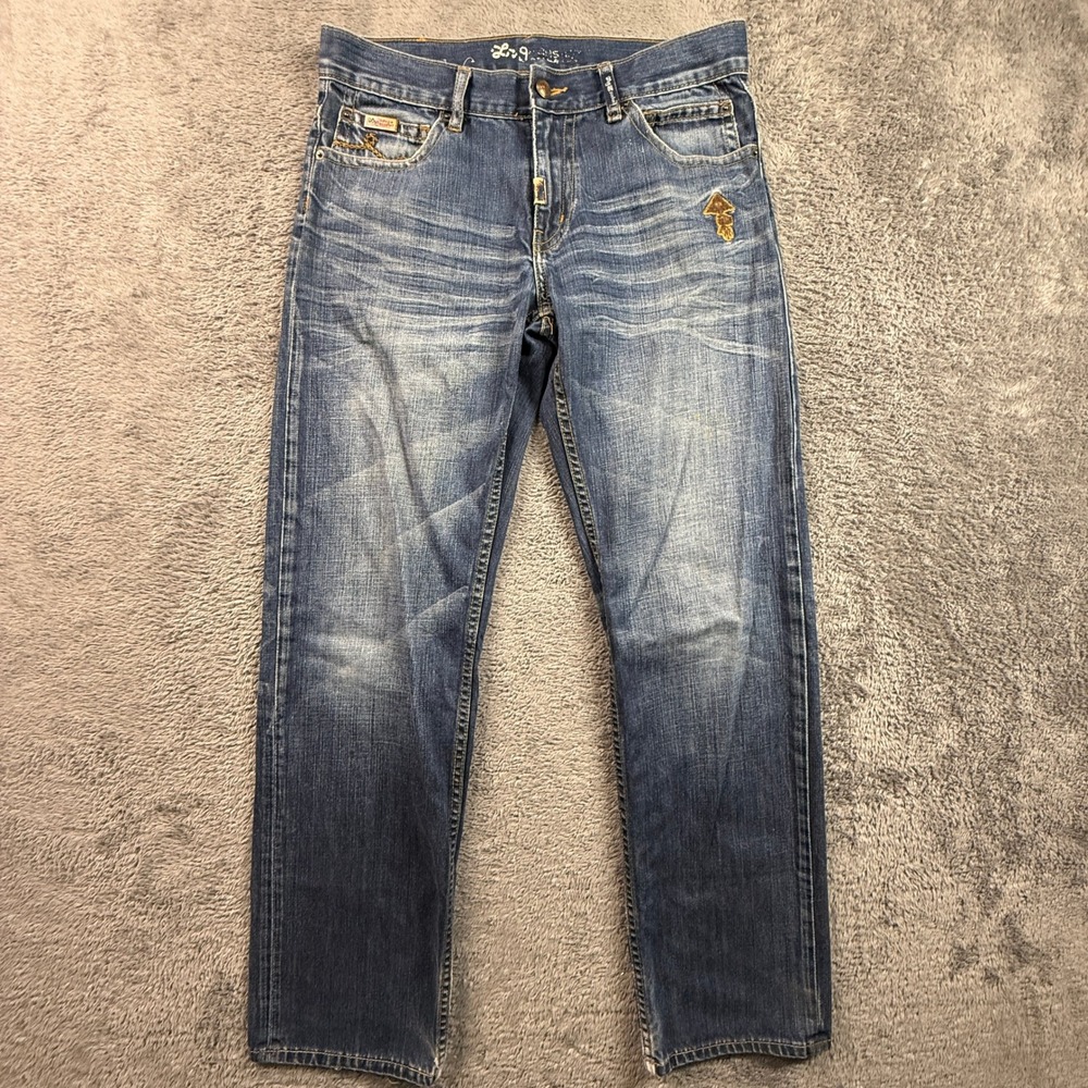LRG Straight Leg Jeans Mens 32x31 Blue Good Vintage Y2K Denim Pants